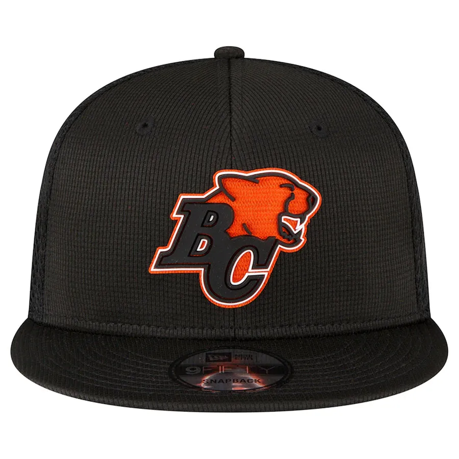 BC Lions CFL Football New Era Sideline 9FIFTY Snapback Hat - Black