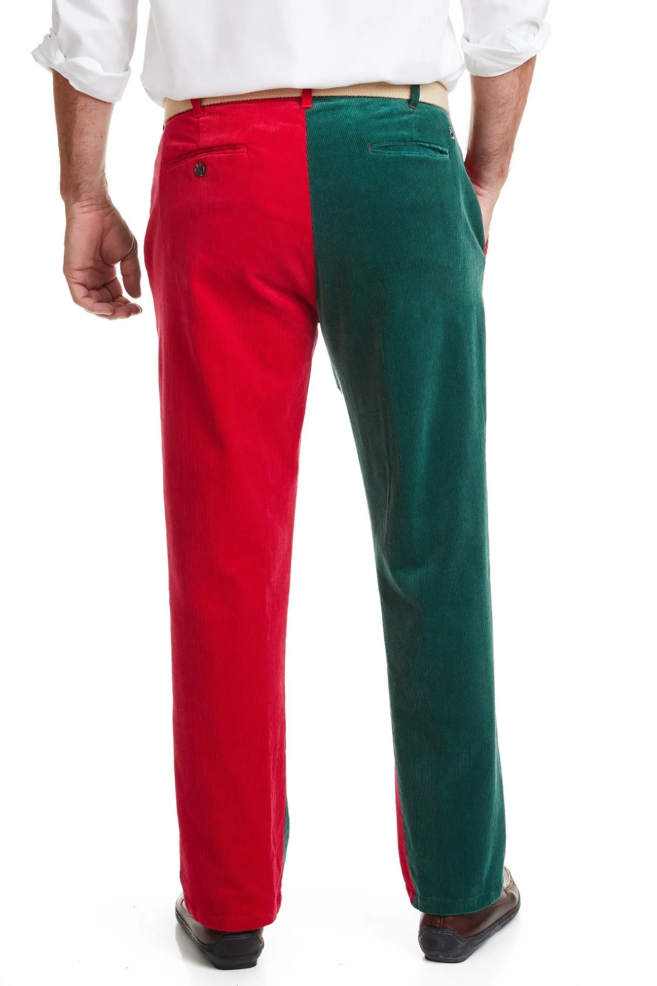 Beachcomber Corduroy Pant Hunter and Crimson Panel