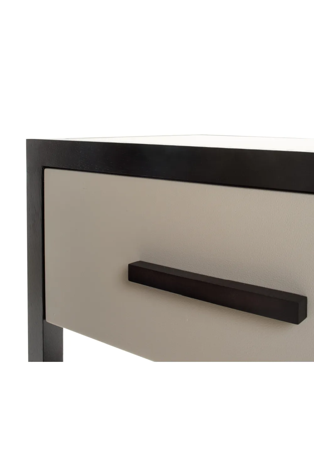 Beige Leather Bedside Table | Liang & Eimil Liza