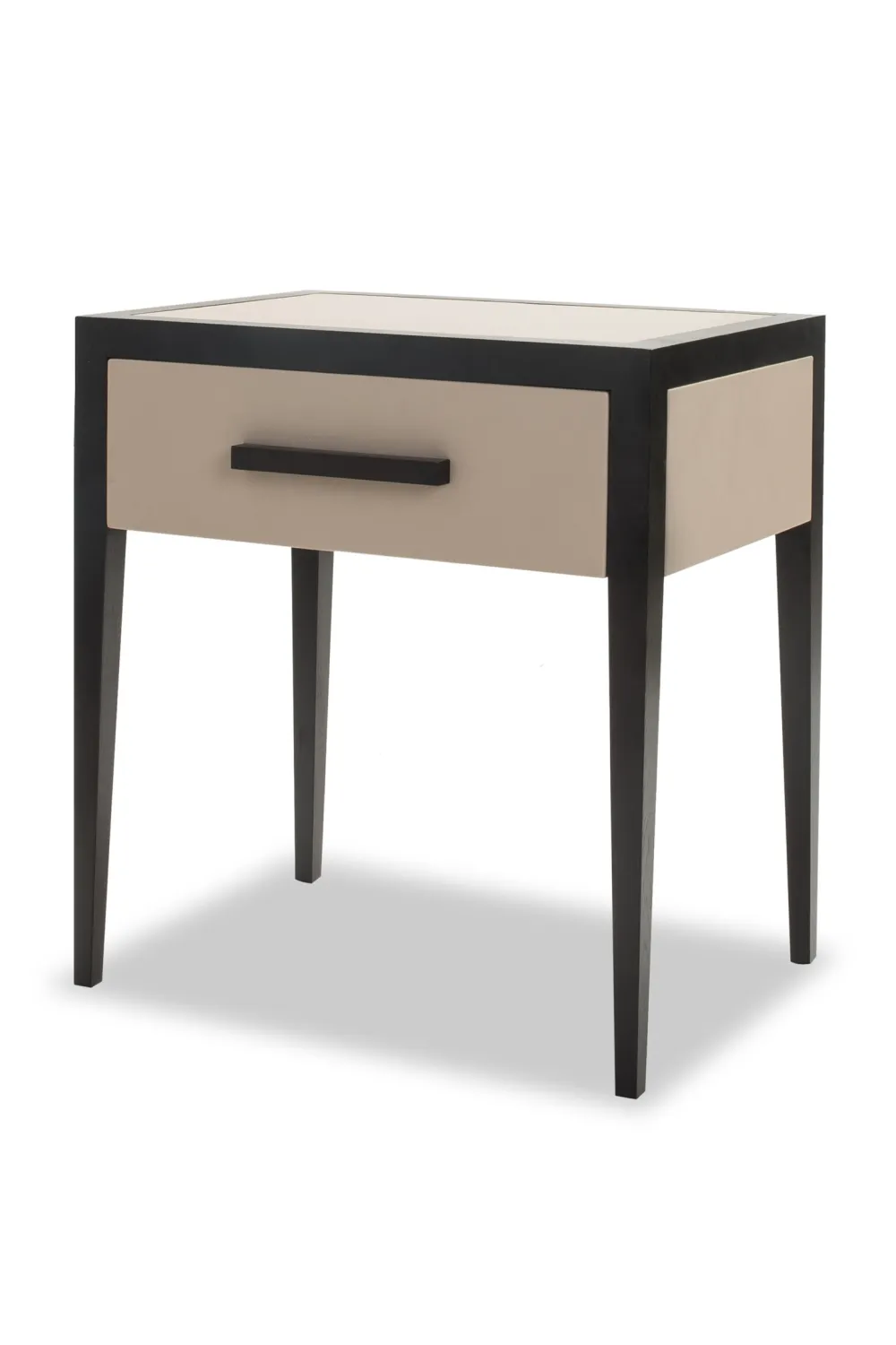 Beige Leather Bedside Table | Liang & Eimil Liza