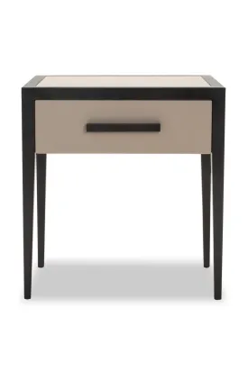 Beige Leather Bedside Table | Liang & Eimil Liza