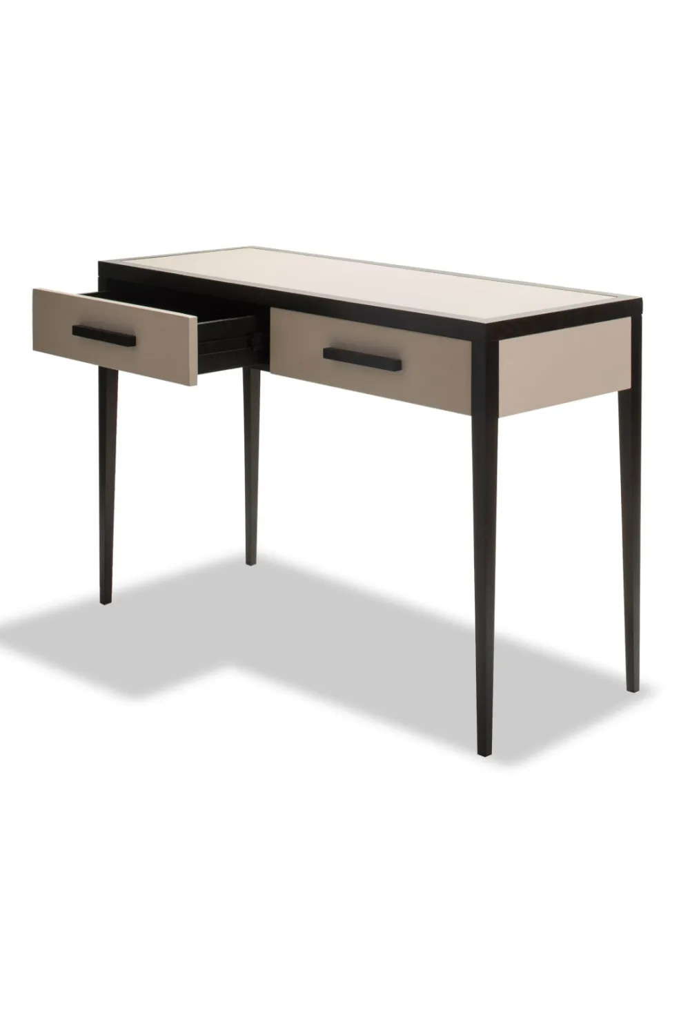 Beige Leather Console Table | Liang & Eimil Liza