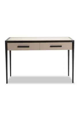 Beige Leather Console Table | Liang & Eimil Liza