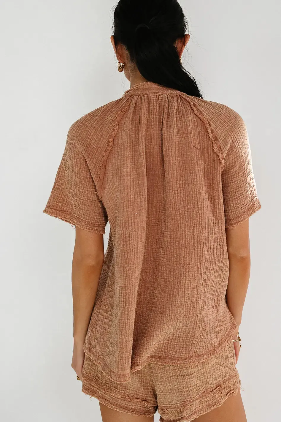 Blair Top in Mocha - FINAL SALE