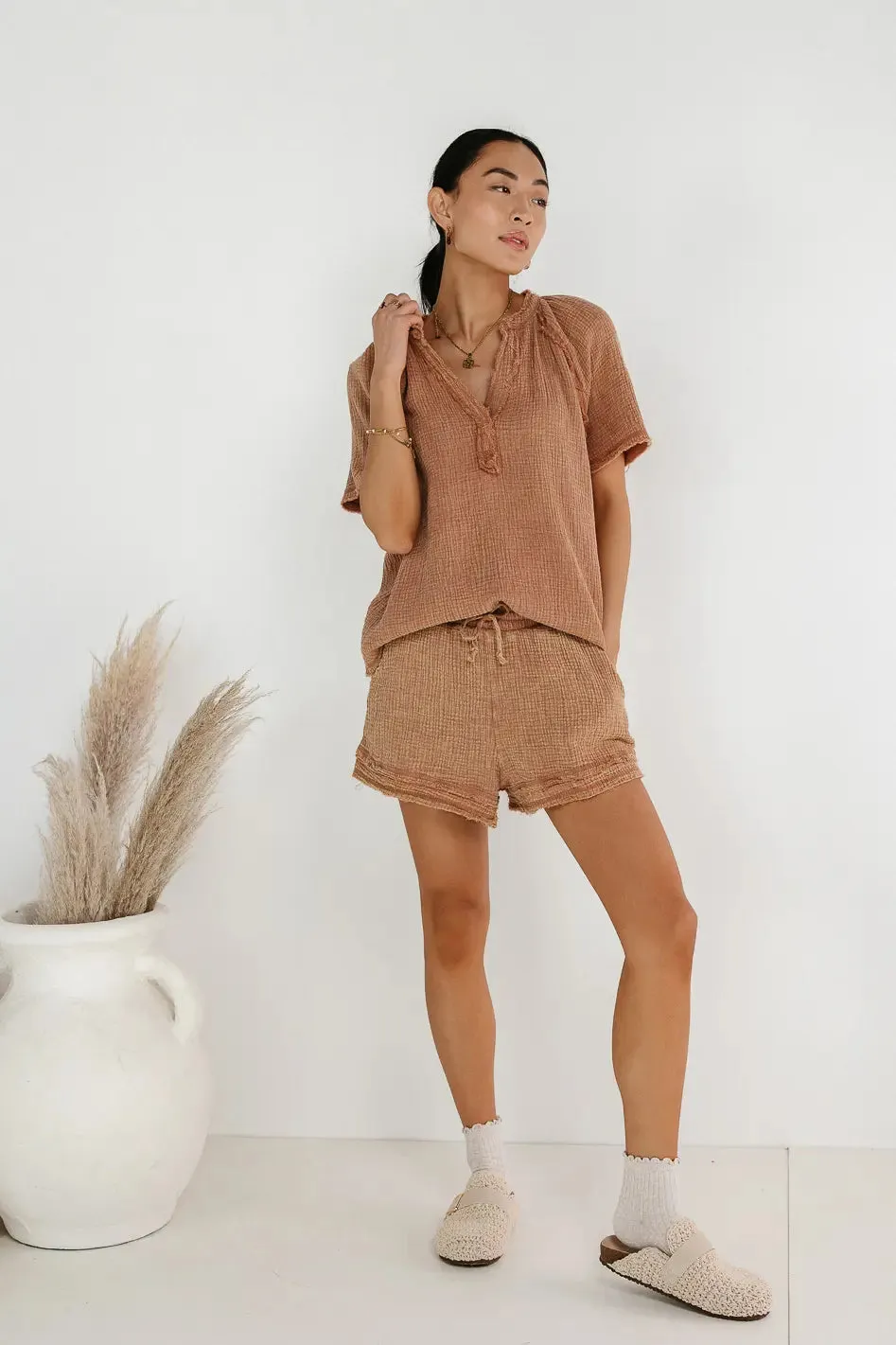 Blair Top in Mocha - FINAL SALE