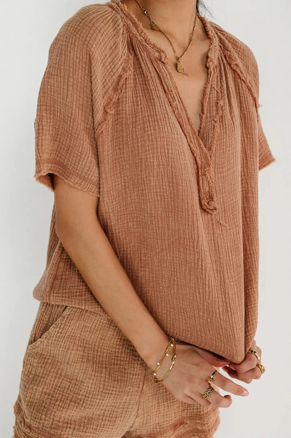 Blair Top in Mocha - FINAL SALE