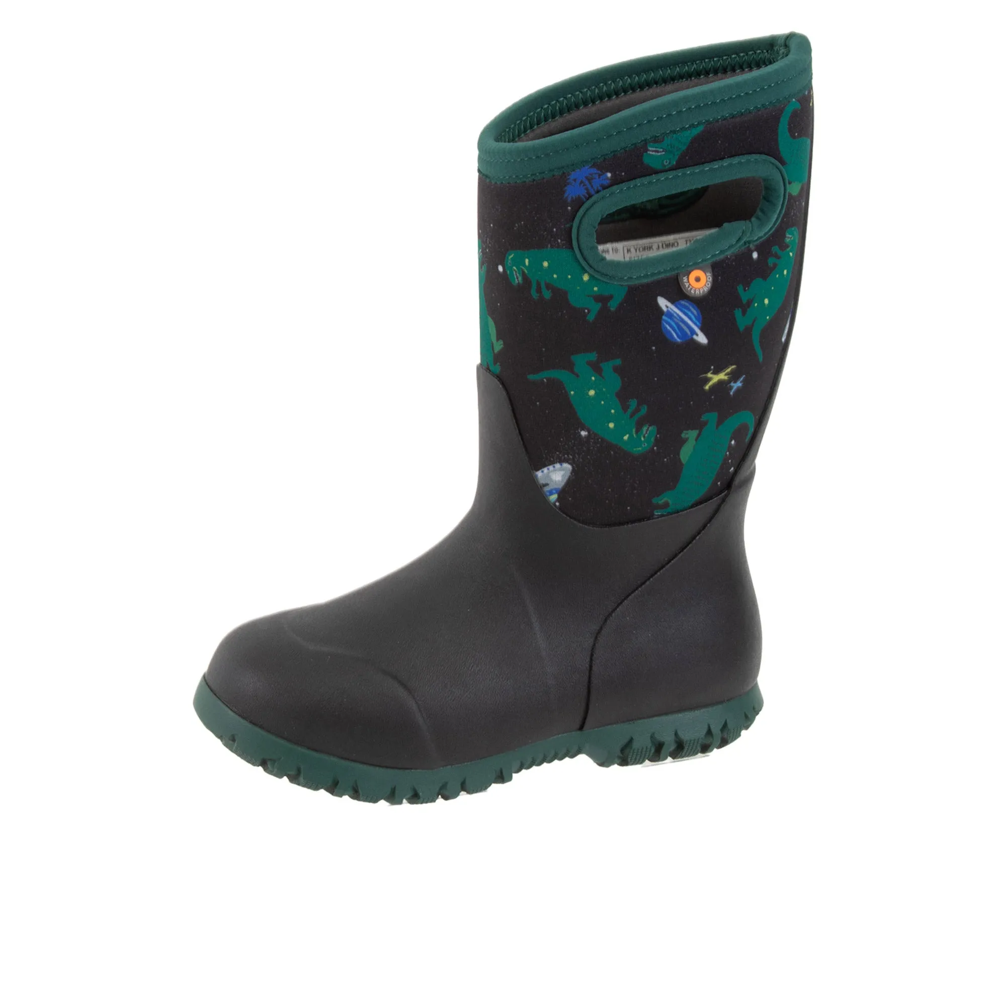 Bogs Childrens York Jurassic Dino Black Multi