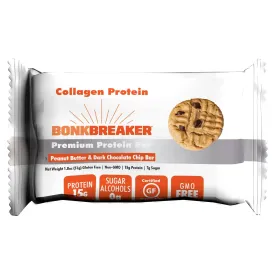 BonkBreaker Peanut Butter & Dark Chocolate Chip Collagen Protein Bar