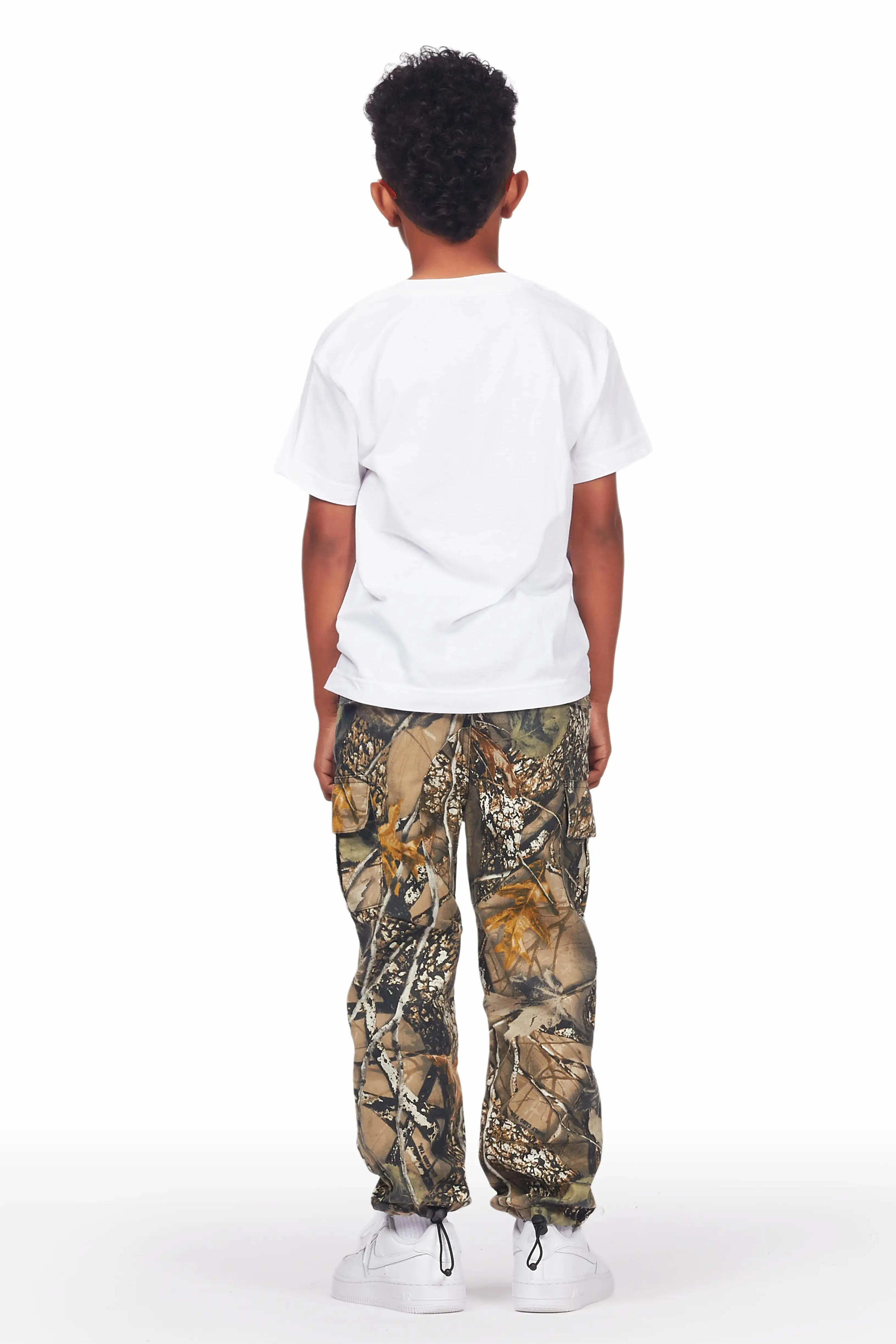 Boys Padrino Camo T-Shirt Cargo Pant Set