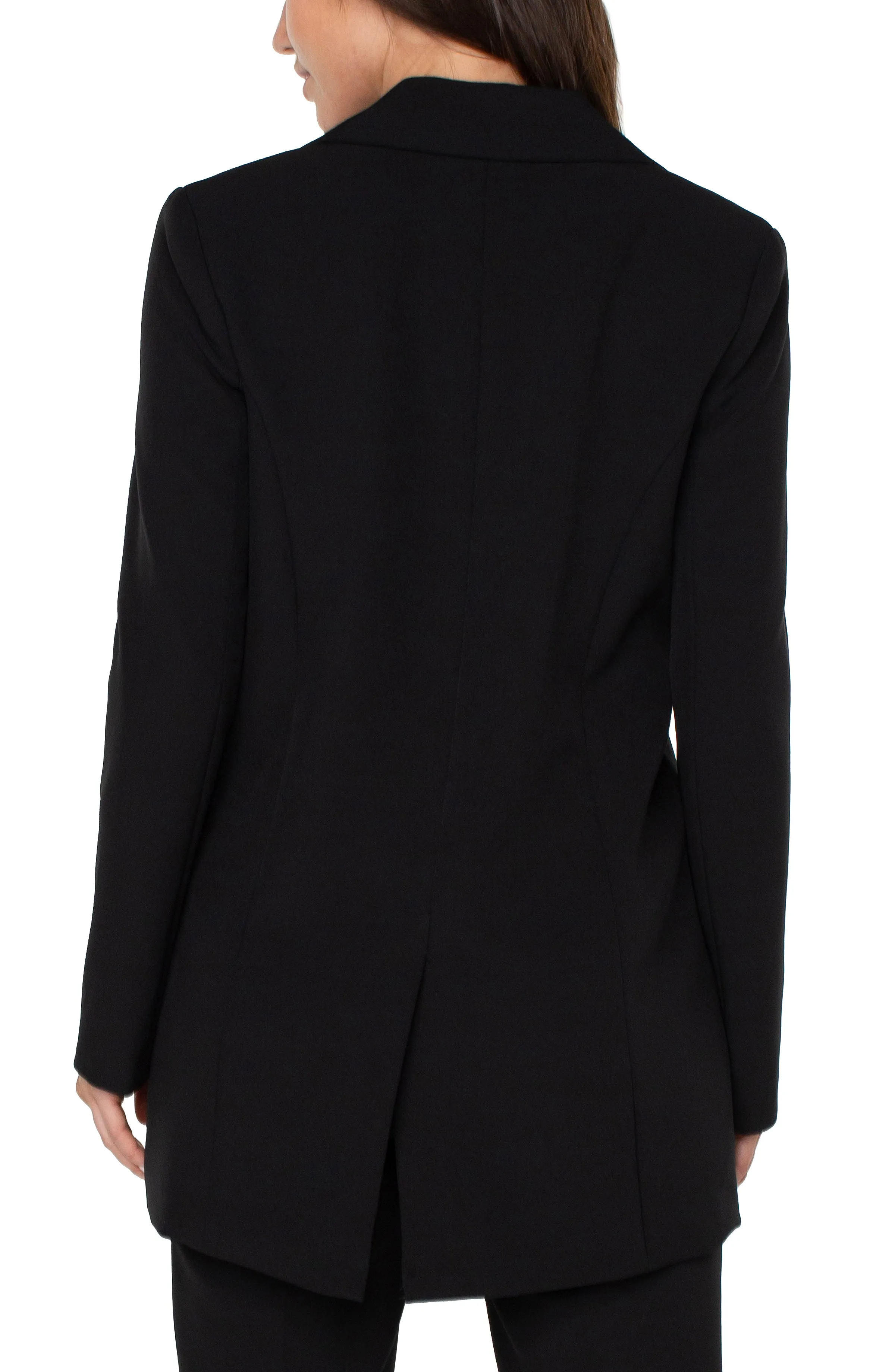 Button Front Boyfriend Blazer