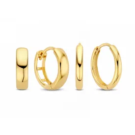 Cadeau d'Isabel 14 karat gold earring set