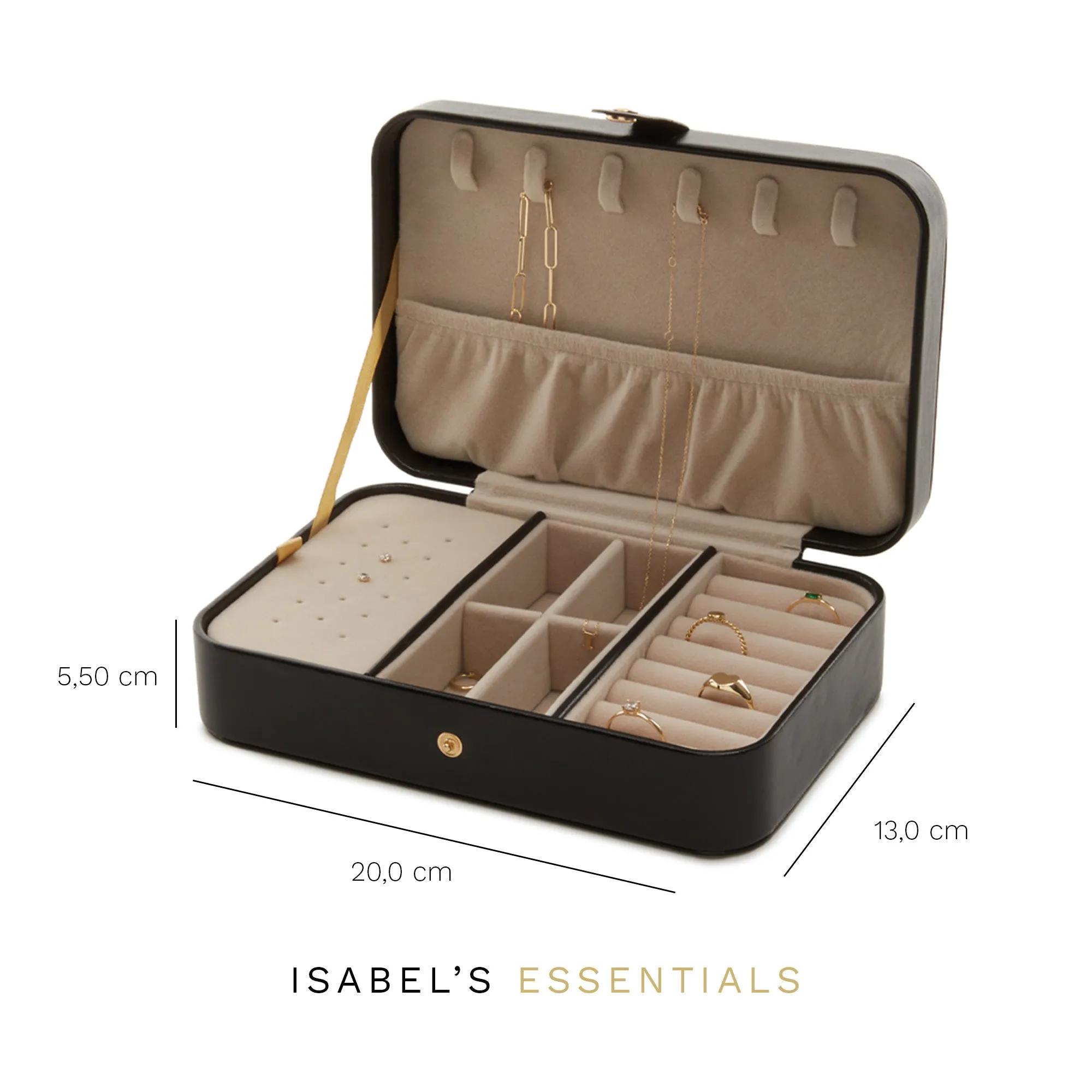 Cadeau d'Isabel black jewellery box