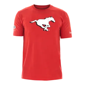 Calgary Stampeders CFL Football New Era Reign Logo Sideline T Shirt  - Red