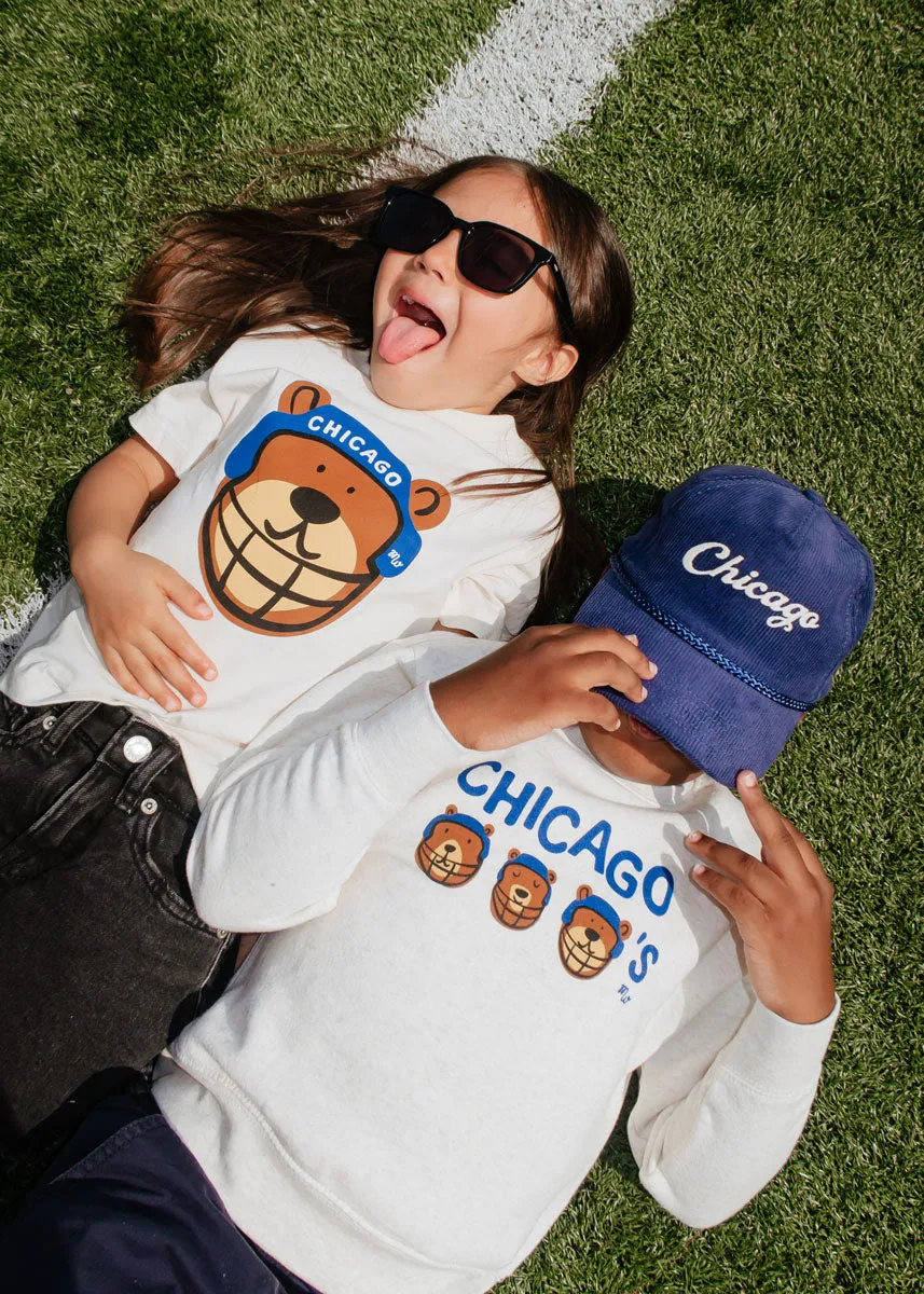 Chicago Football Bear Toddler Tee - Natural