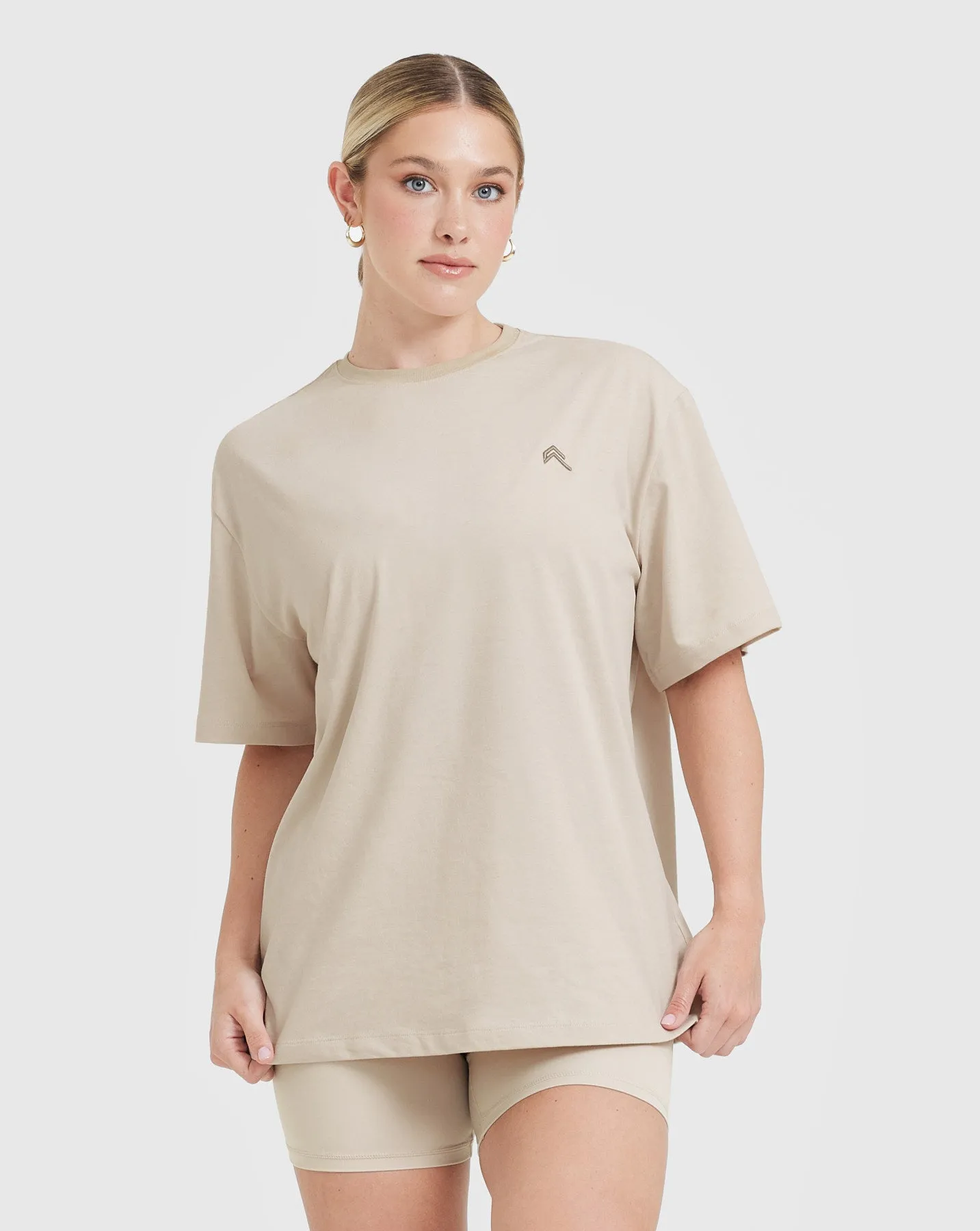 Classic Oversized Lightweight T-Shirt | Washed Sand