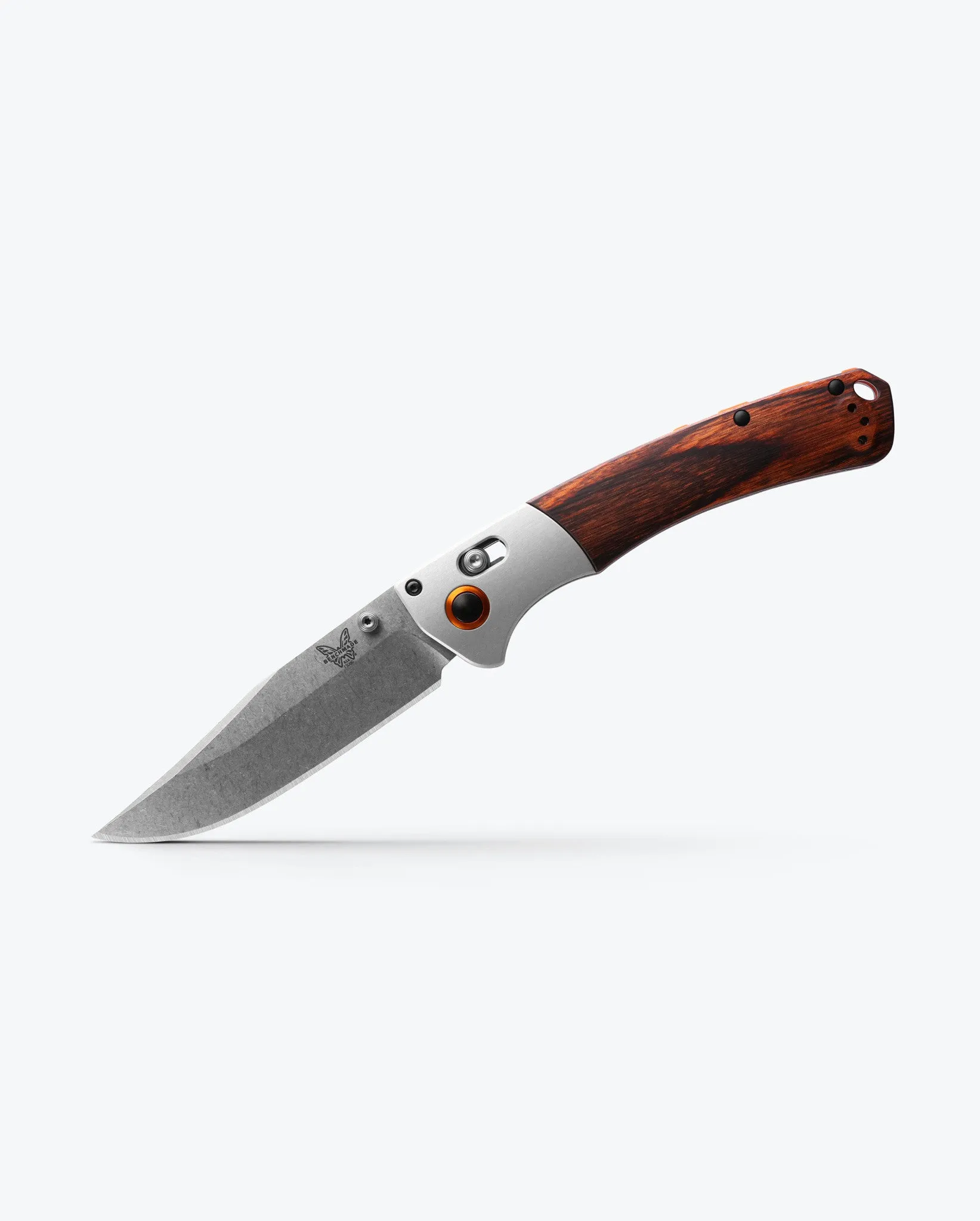 Crooked River | Gray Aluminum & Wood | Clip-point