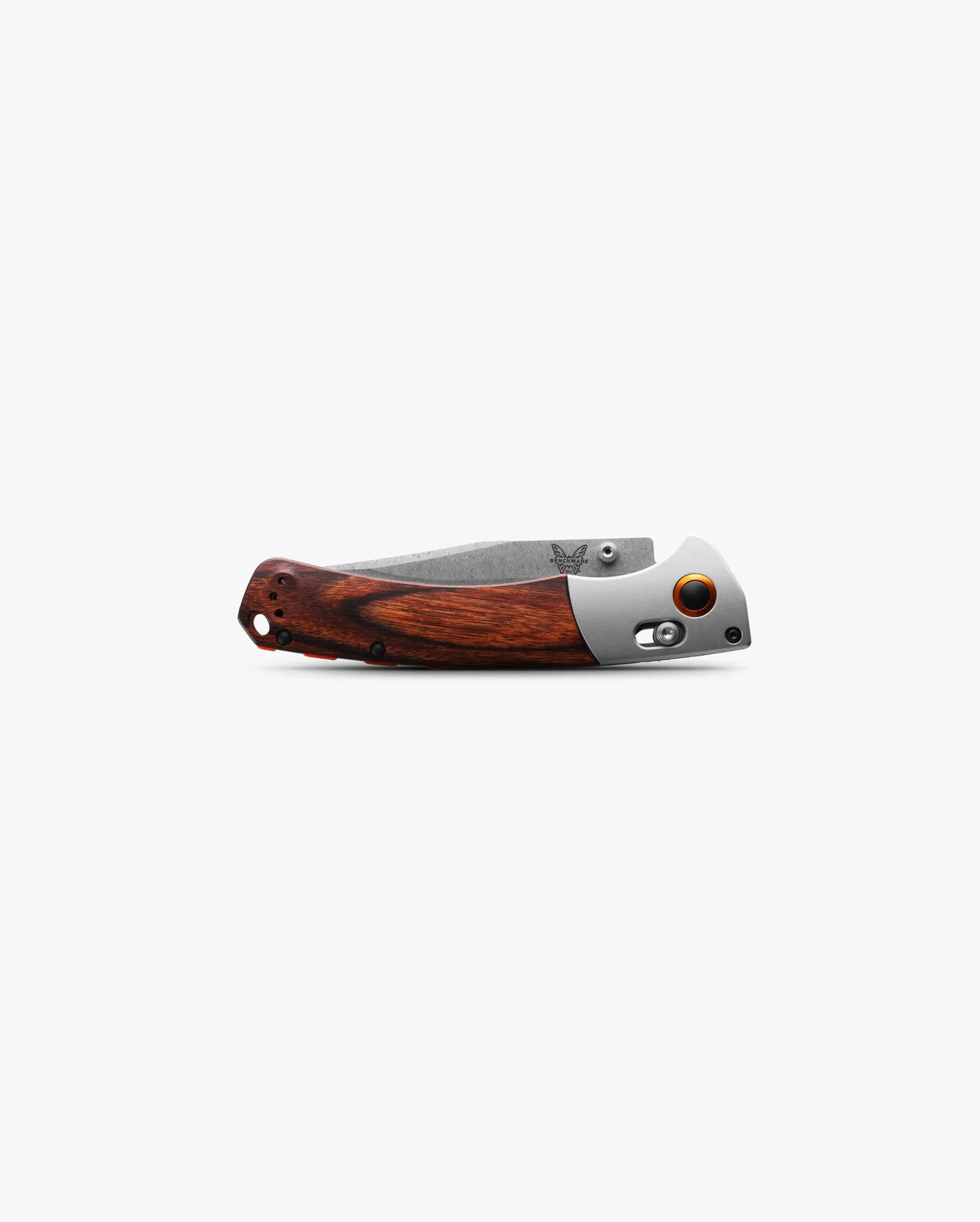 Crooked River | Gray Aluminum & Wood | Clip-point