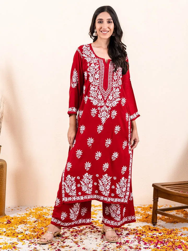 Daniya Premium Chikankari Modal Co-ord Sets