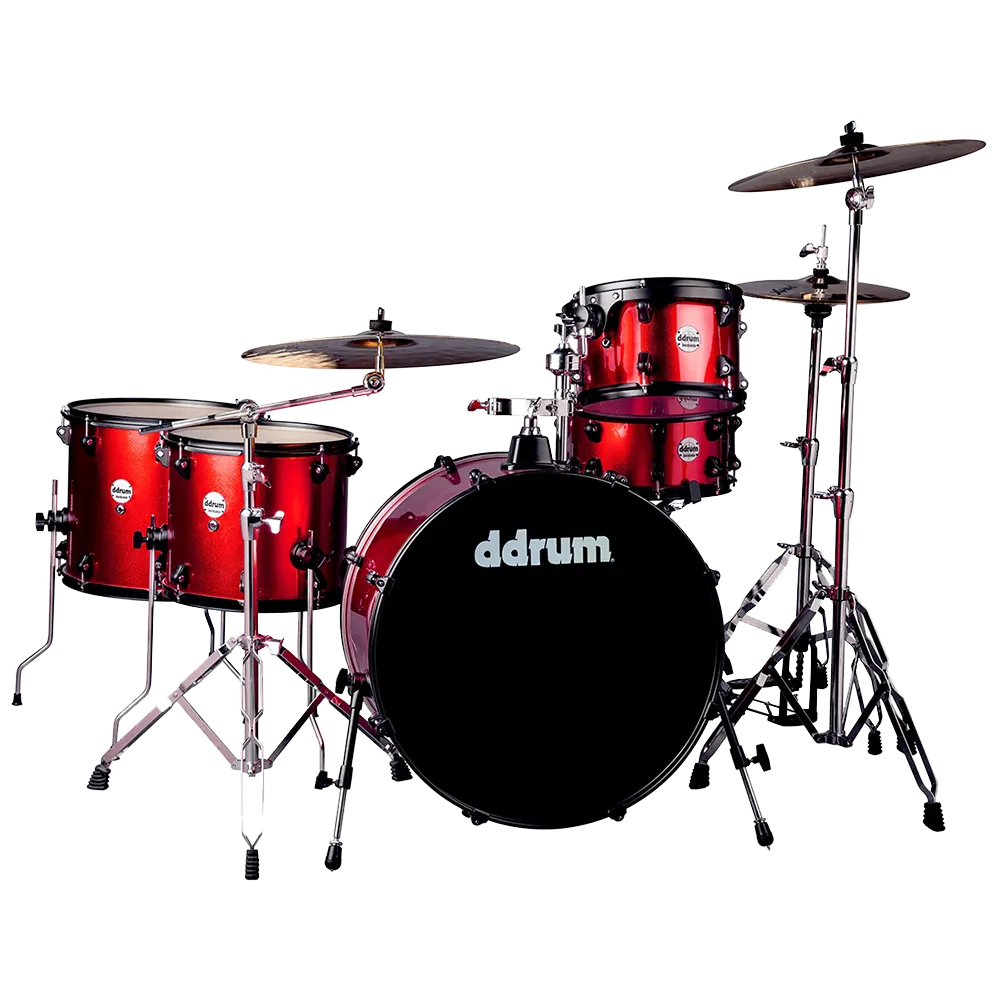 ddrum Journeyman Rambler Drum Set - Red Sparkle