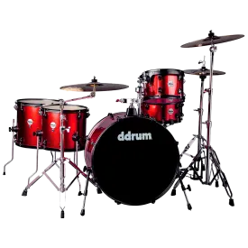 ddrum Journeyman Rambler Drum Set - Red Sparkle