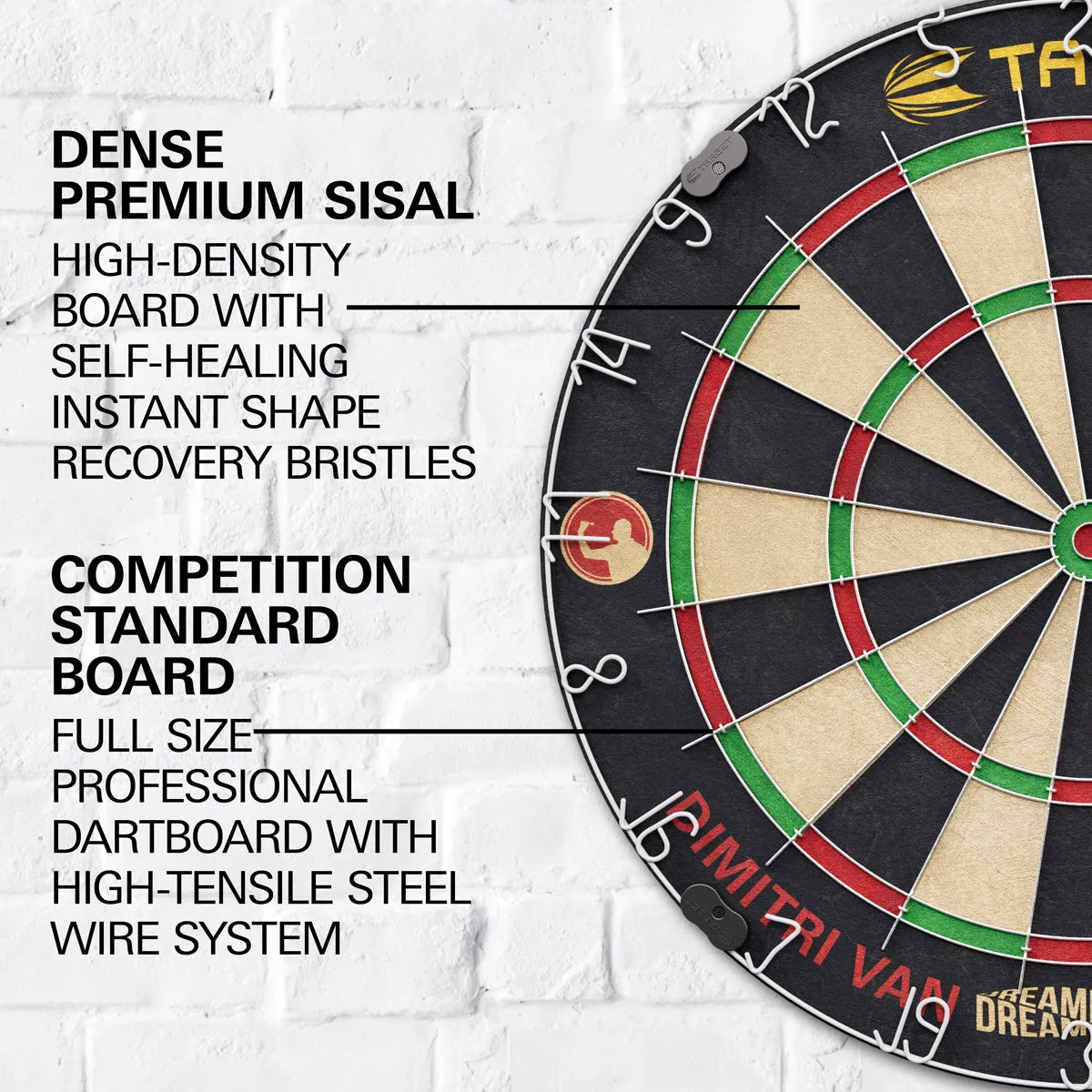 Dimitri Van Den Bergh Dartboard Set by Target