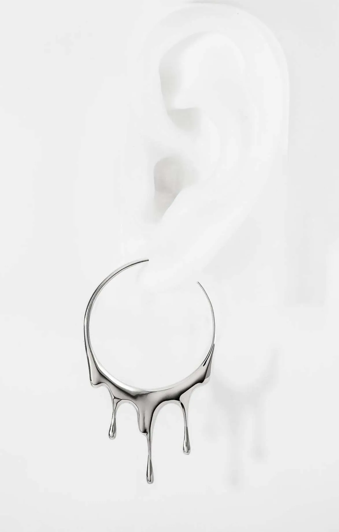 Dripping Effect Hoop Earrings