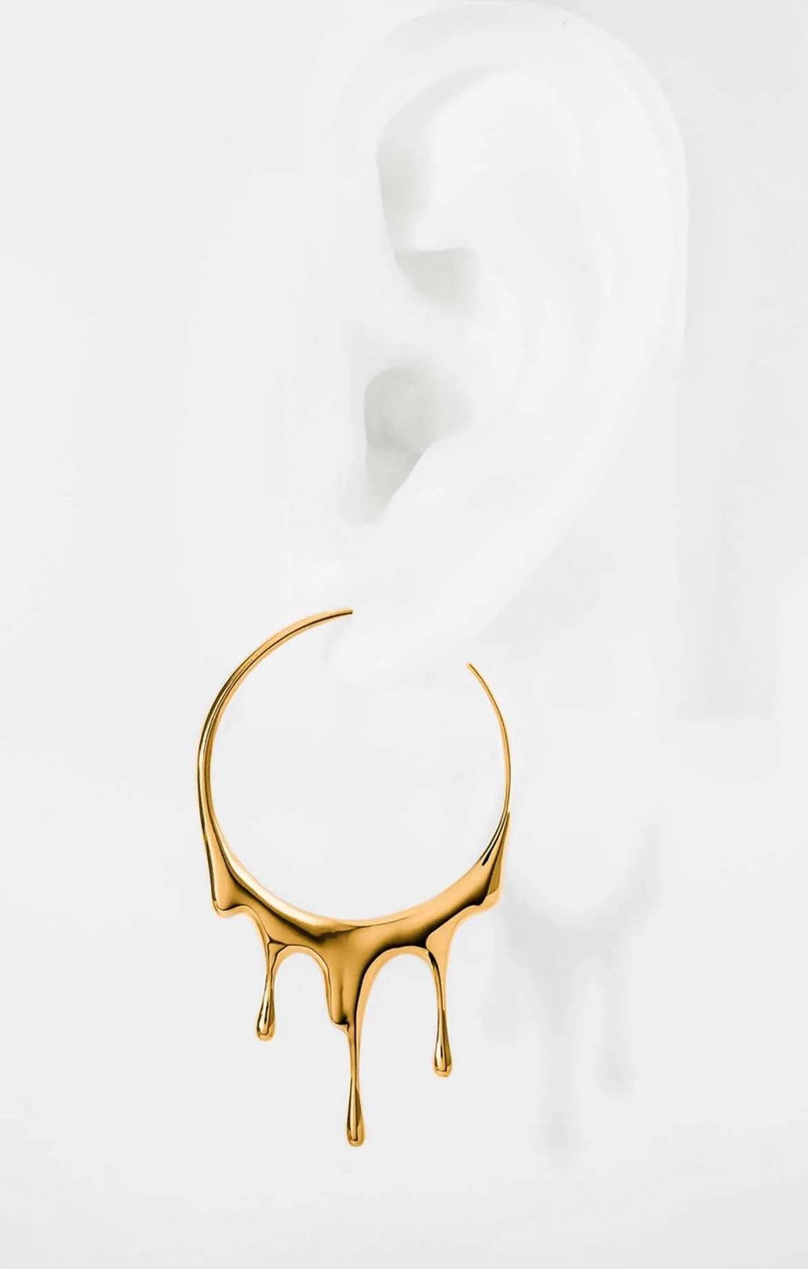 Dripping Effect Hoop Earrings