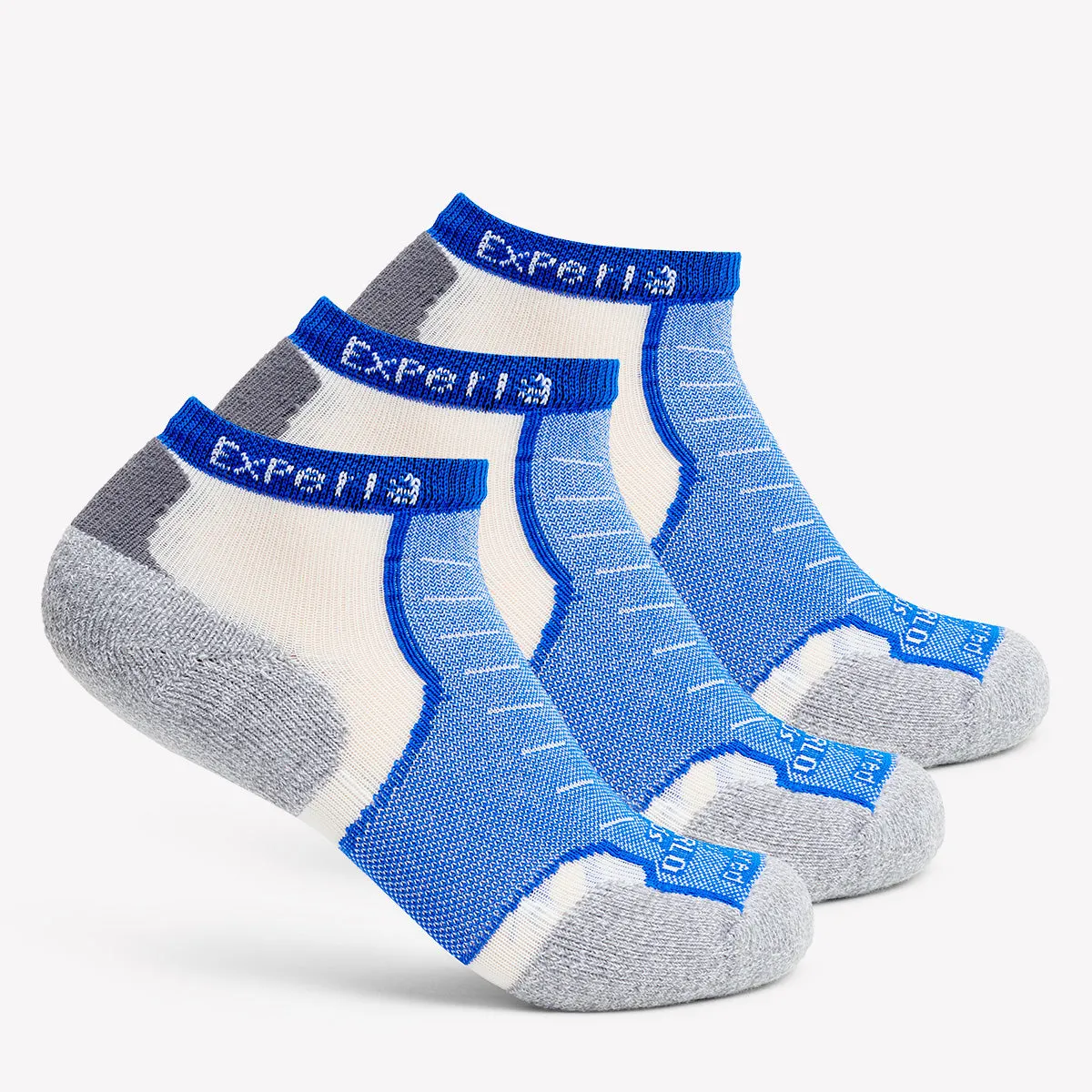 Experia TECHFIT Light Cushion Low-Cut Fitness Socks (3 Pairs) | XCCU