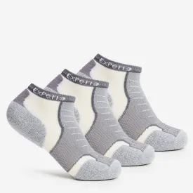 Experia TECHFIT Light Cushion Low-Cut Fitness Socks (3 Pairs) | XCCU