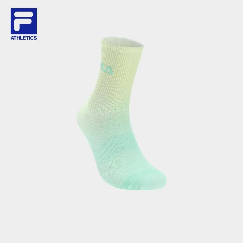 FILA CORE ATHLETICS FITNESS Women Middle Socks (Light Pink / Turquoise)