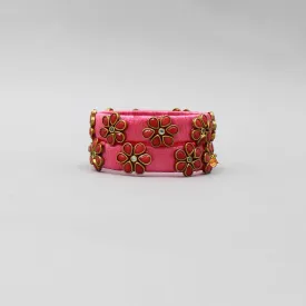 Floral Pink Bangles