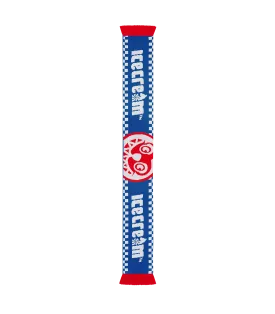 FOOTBALL SCARF - BLUE/PINK