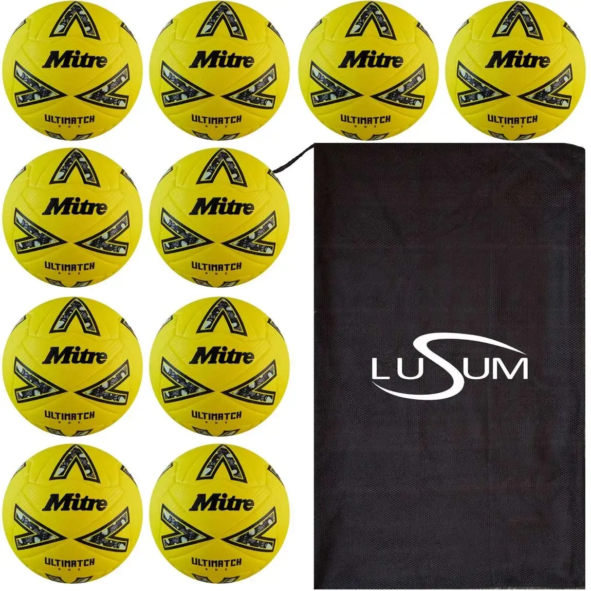 Footballs - Mitre Ultimatch - Football Pack - 10 Match Balls