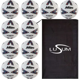 Footballs - Mitre Ultimatch - Football Pack - 10 Match Balls