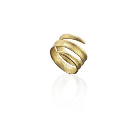 Gold Blade of Grass Ring