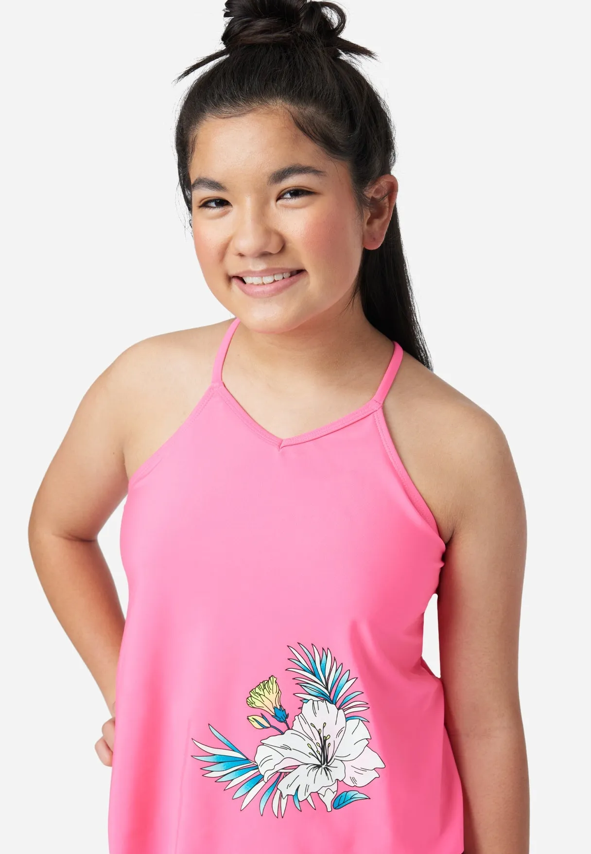 Graphic Tankini Swim Set