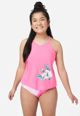 Graphic Tankini Swim Set