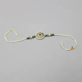 Green Beaded Rakhi