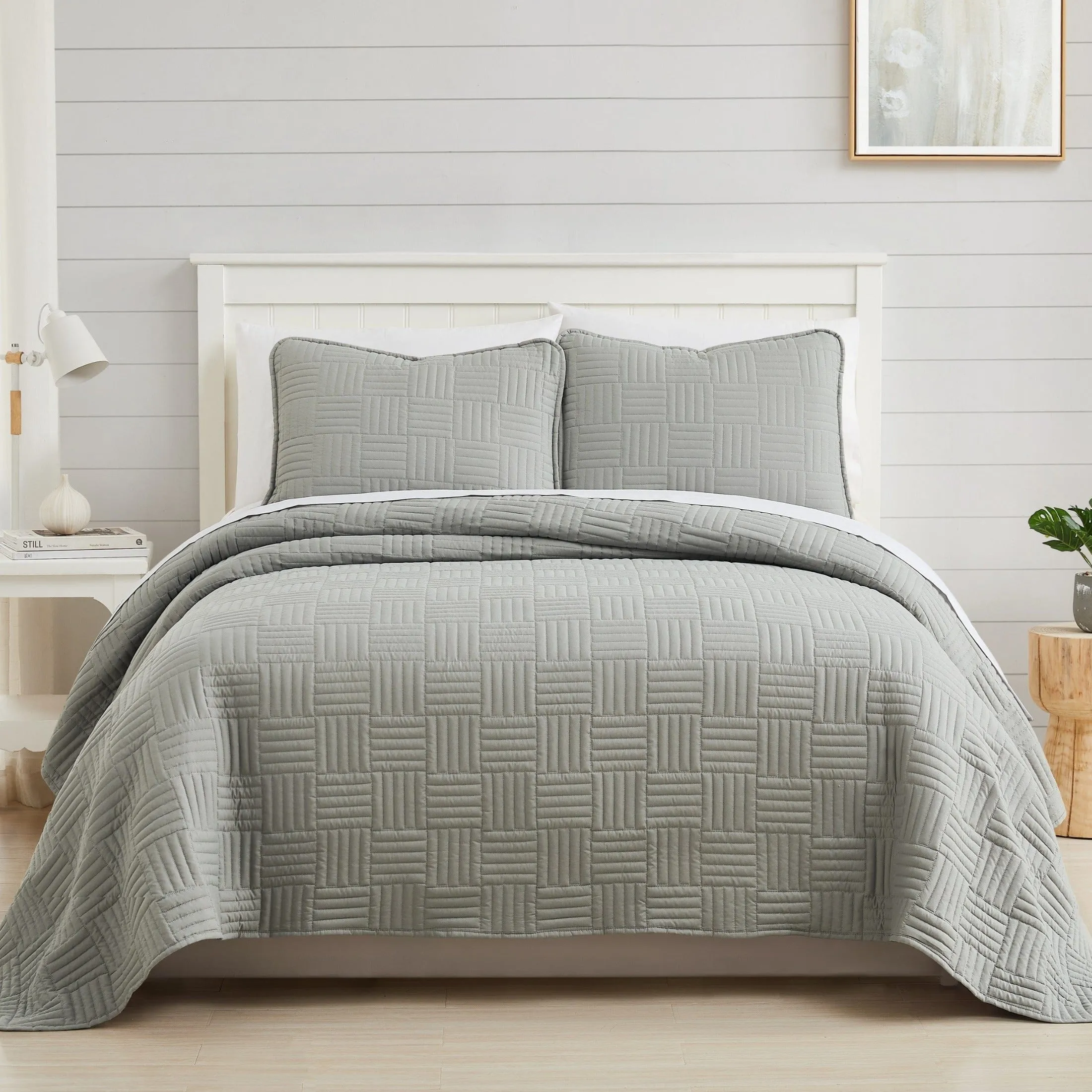 Grid Oversized Quilt Set