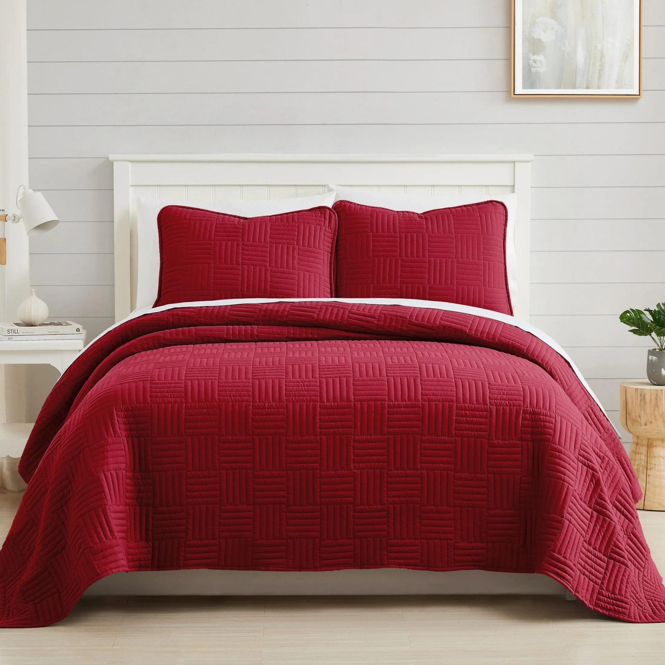 Grid Oversized Quilt Set