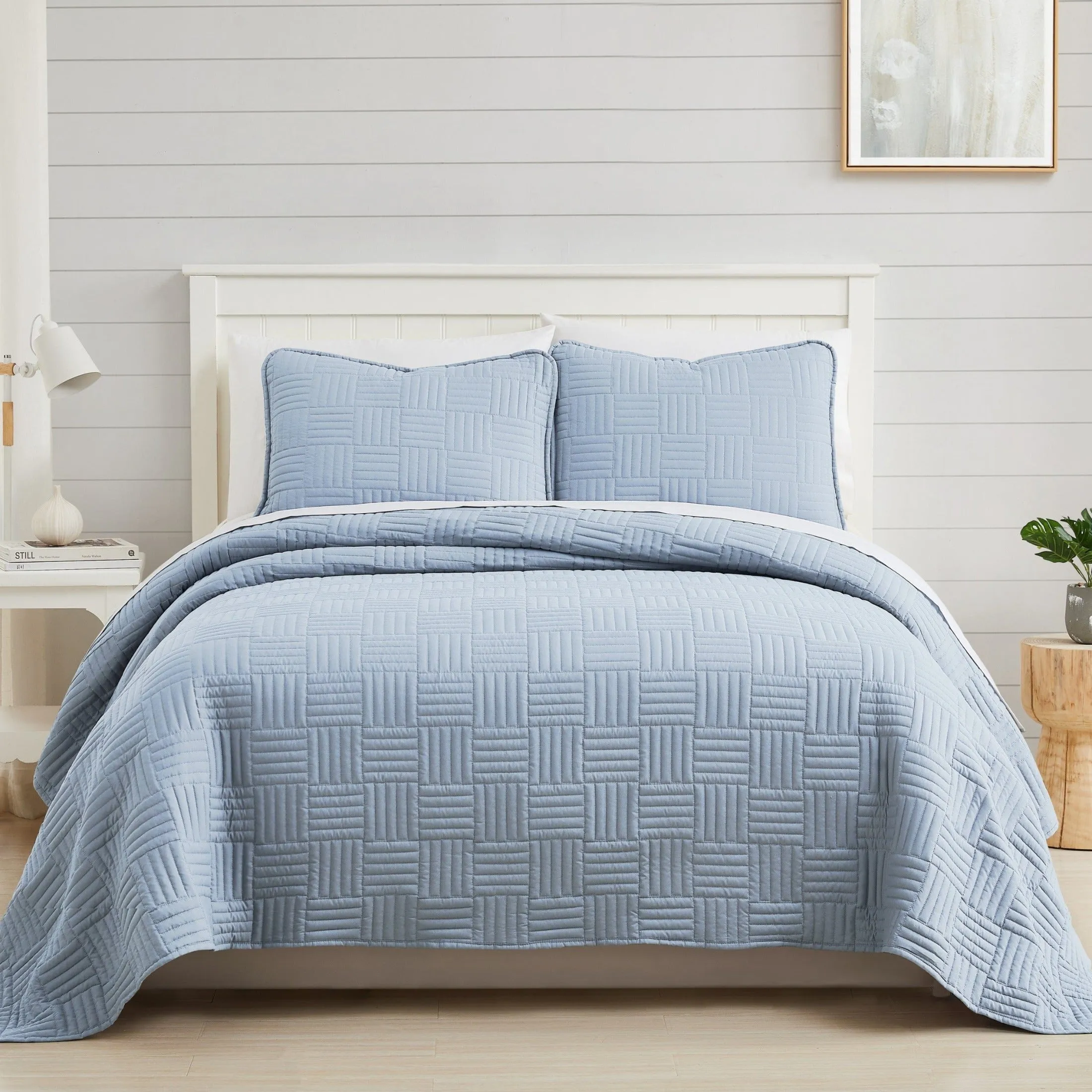 Grid Oversized Quilt Set