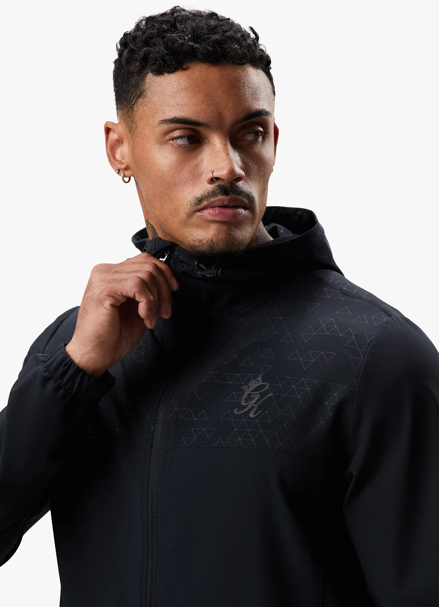 Gym King Debossed 2.0 FZ Hood - Black