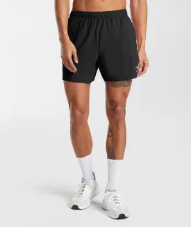 Gymshark Arrival 5" Shorts - Black