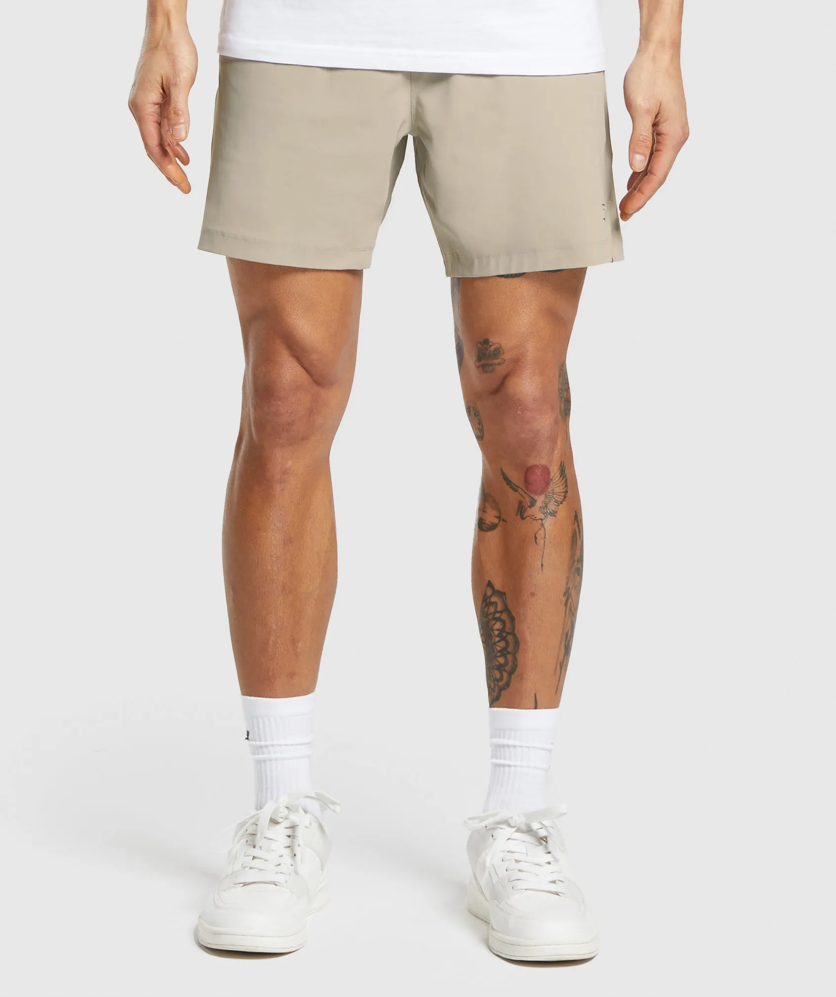 Gymshark Hybrid 6" Shorts - Sand Brown