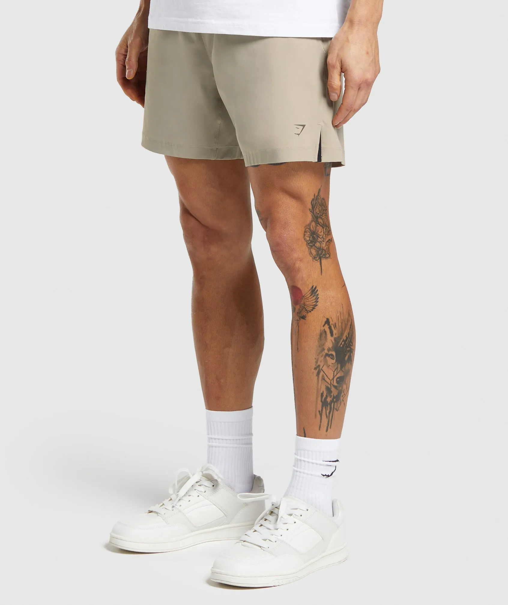 Gymshark Hybrid 6" Shorts - Sand Brown