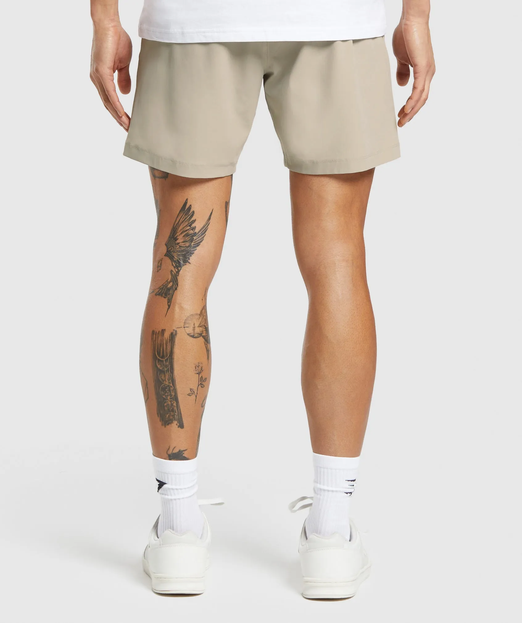 Gymshark Hybrid 6" Shorts - Sand Brown