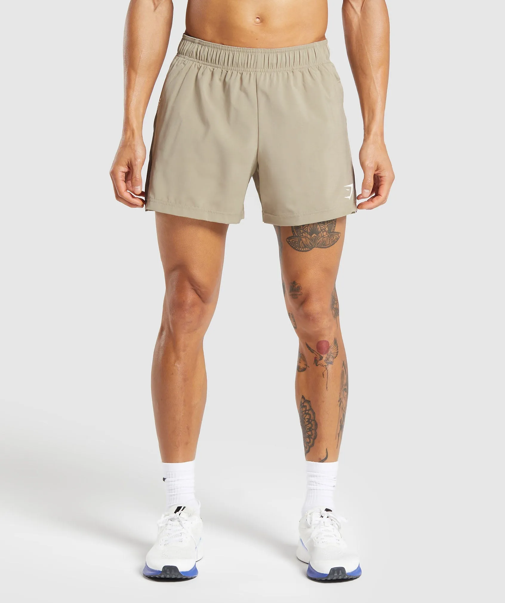 Gymshark Sport  5" Shorts - Sand Brown/Camo Brown