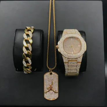 Hip Hop Diamond Jewellery Set