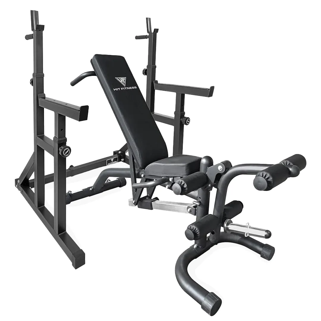 Hit Fitness Olympic Squat Rack and Bench Home Gym