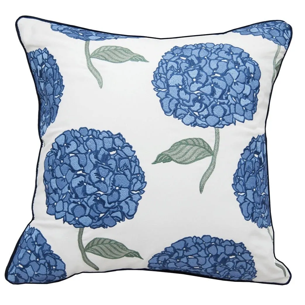 Hydrangea Coastal Indoor Outdoor Pillow